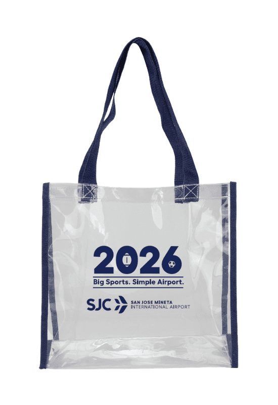 “Big Sports. Simple Airport” Stadium Compliant Tote