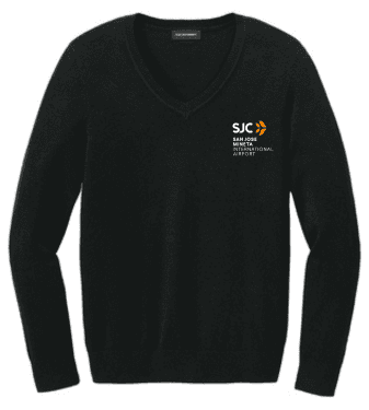 Women's V-neck Sweater Black