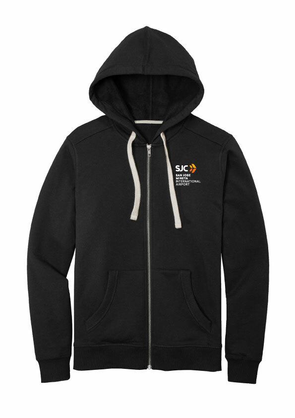 Unisex Full-Zip Hoodie - Black, Small