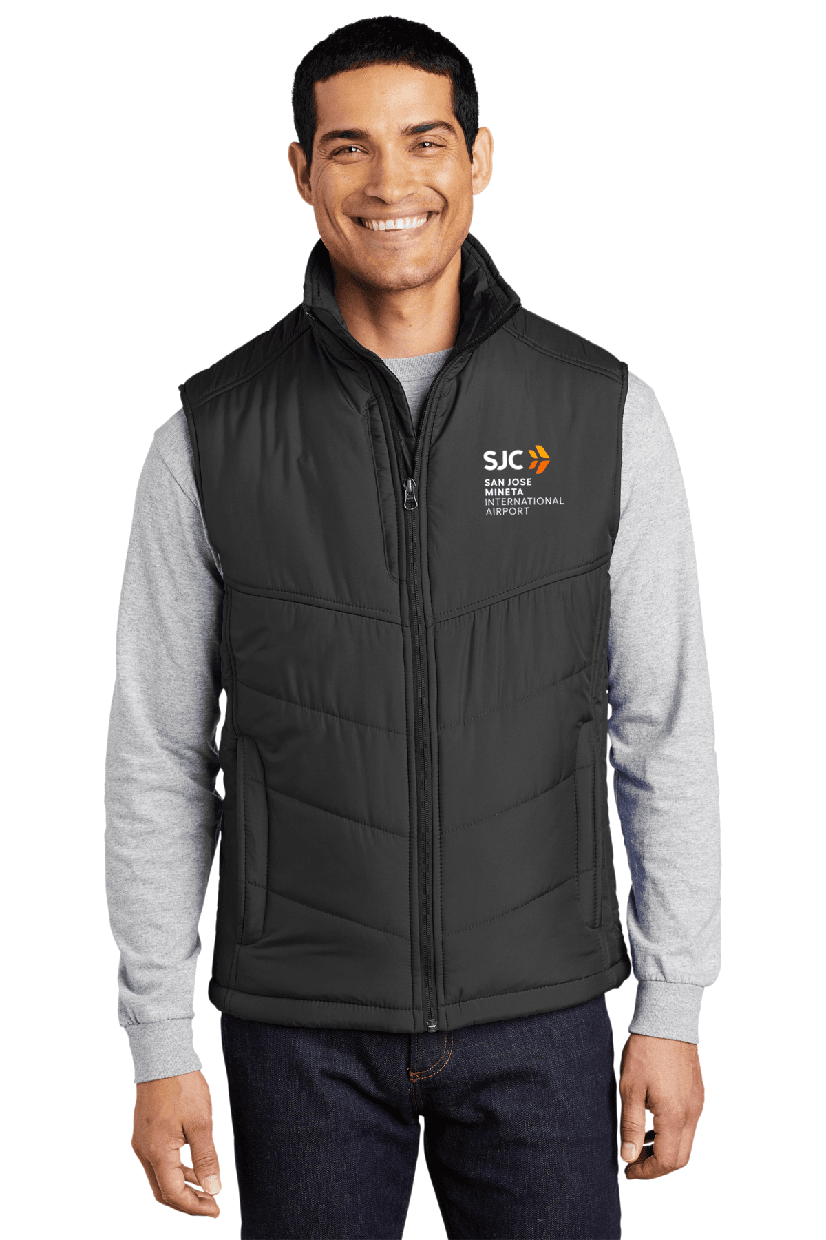 Men's Puffy Vest - Black, 3X