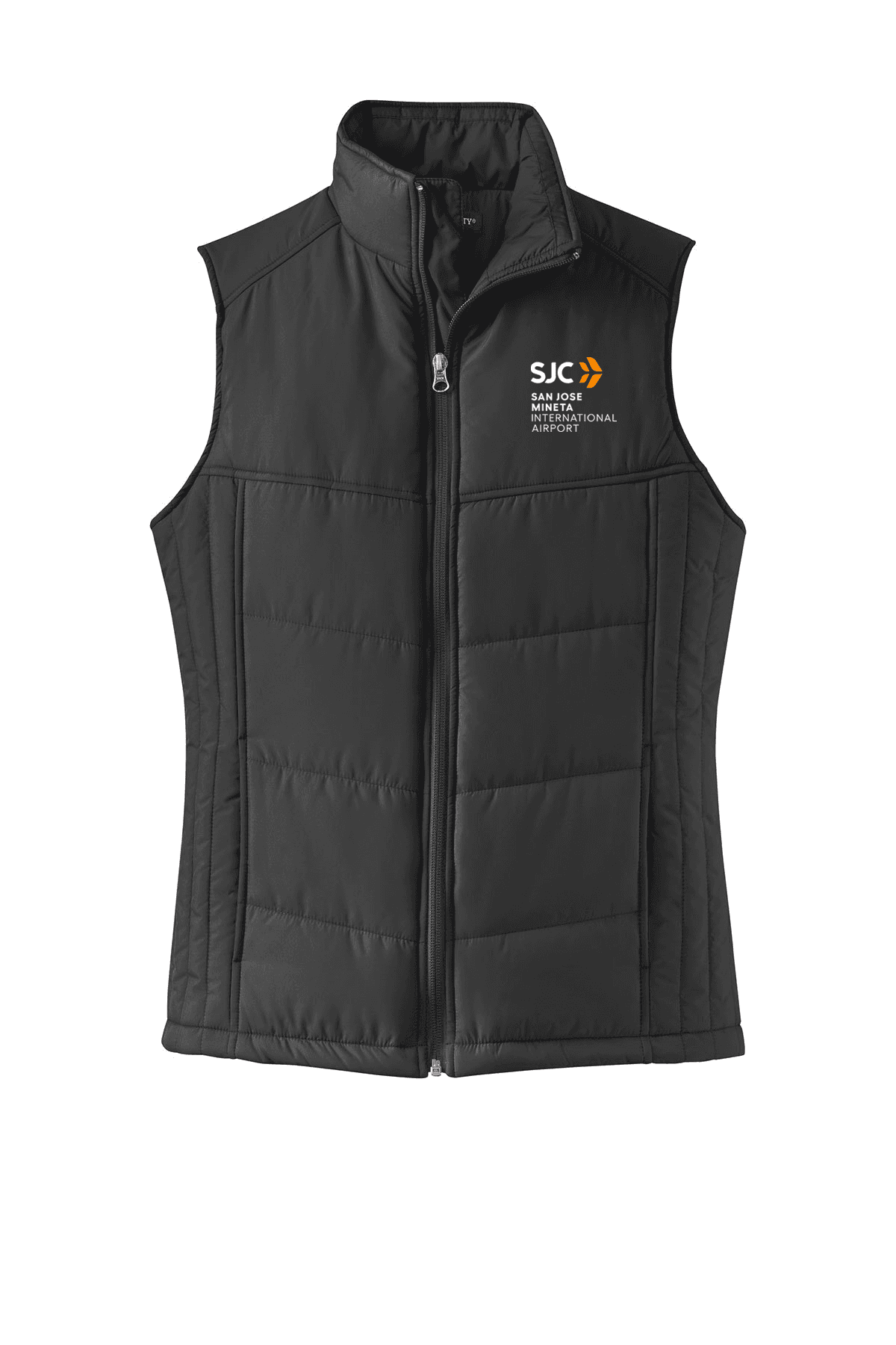Women's Puffy Vest - Black, 3X