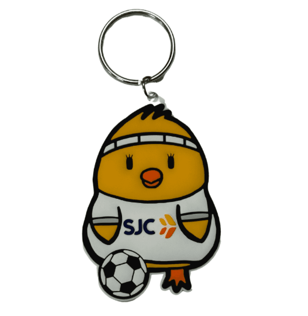 Soccer Chick Keychain
